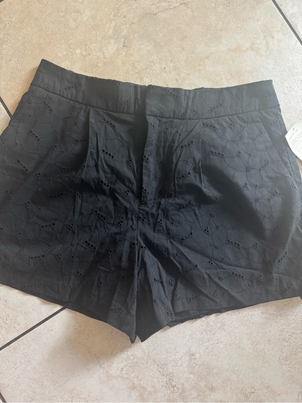 Target Black Eyelet High-Waist Women's Shorts